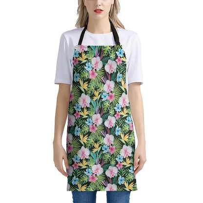 Vintage Tropical Jungle Hawaiian Print Apron