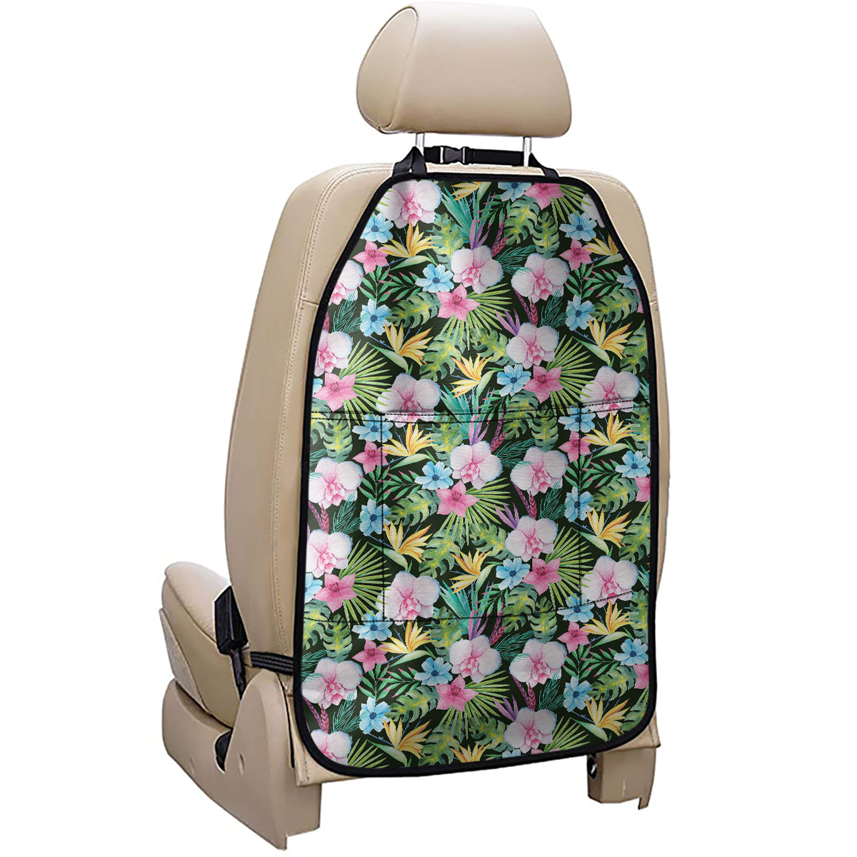 Vintage Tropical Jungle Hawaiian Print Car Seat Organizers