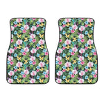 Vintage Tropical Jungle Hawaiian Print Front Car Floor Mats