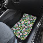 Vintage Tropical Jungle Hawaiian Print Front Car Floor Mats
