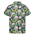 Vintage Tropical Jungle Hawaiian Print Men's Short Sleeve Shirt