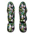 Vintage Tropical Jungle Hawaiian Print Muay Thai Shin Guards