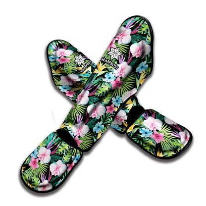 Vintage Tropical Jungle Hawaiian Print Muay Thai Shin Guard