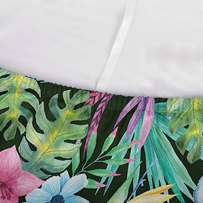 Vintage Tropical Jungle Hawaiian Print Sofa Cover