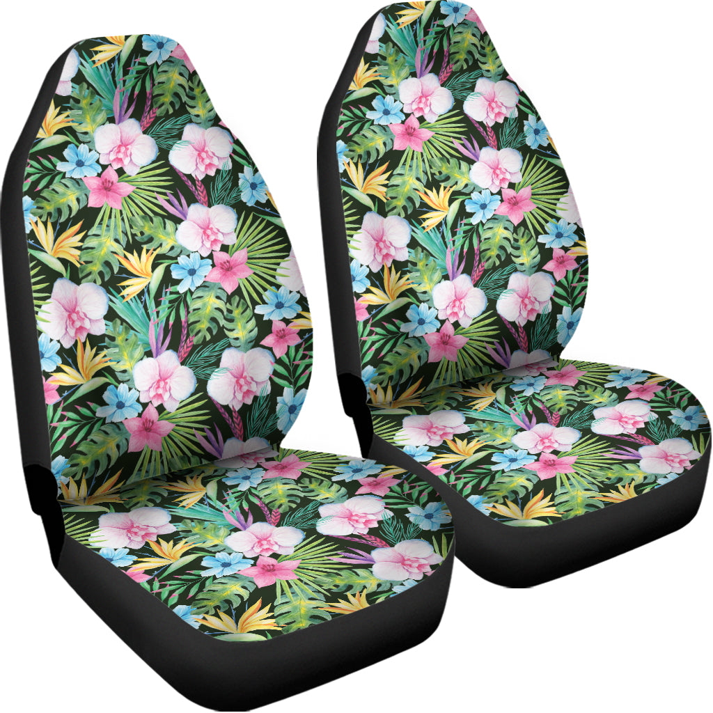 Vintage Tropical Jungle Hawaiian Print Universal Fit Car Seat Covers