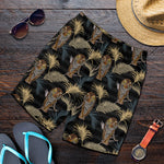 Vintage Tropical Tiger Pattern Print Men's Shorts