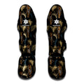 Vintage Tropical Tiger Pattern Print Muay Thai Shin Guards