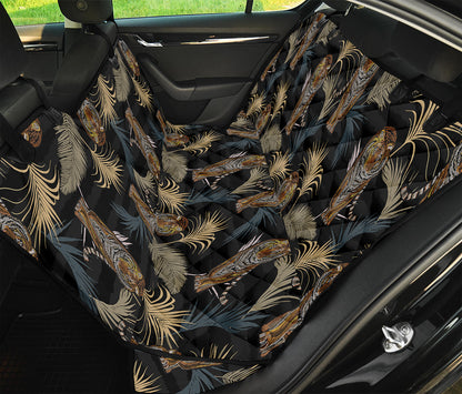 Vintage Tropical Tiger Pattern Print Pet Car Back Seat Cover