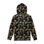 Vintage Tropical Tiger Pattern Print Pullover Hoodie