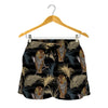 Vintage Tropical Tiger Pattern Print Women's Shorts