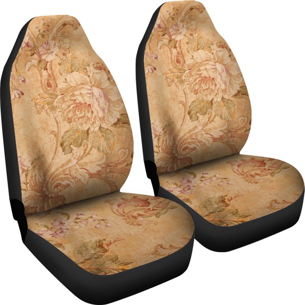 Vintage Victorian Floral Universal Fit Car Seat Covers GearFrost