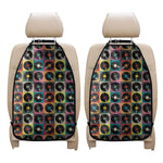 Vintage Vinyl Records Pattern Print Car Seat Organizers