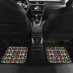 Vintage Vinyl Records Pattern Print Front and Back Car Floor Mats