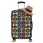 Vintage Vinyl Records Pattern Print Luggage Cover