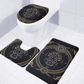 Vintage Virgo Zodiac Sign Print 3 Piece Bath Mat Set