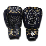 Vintage Virgo Zodiac Sign Print Boxing Gloves