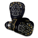 Vintage Virgo Zodiac Sign Print Boxing Gloves