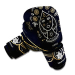 Vintage Virgo Zodiac Sign Print Boxing Gloves
