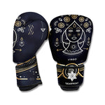 Vintage Virgo Zodiac Sign Print Boxing Gloves