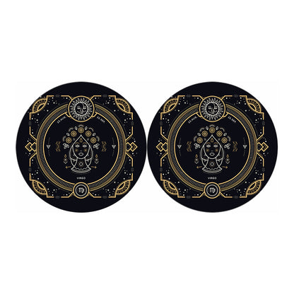 Vintage Virgo Zodiac Sign Print Car Coasters