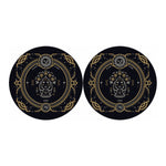 Vintage Virgo Zodiac Sign Print Car Coasters