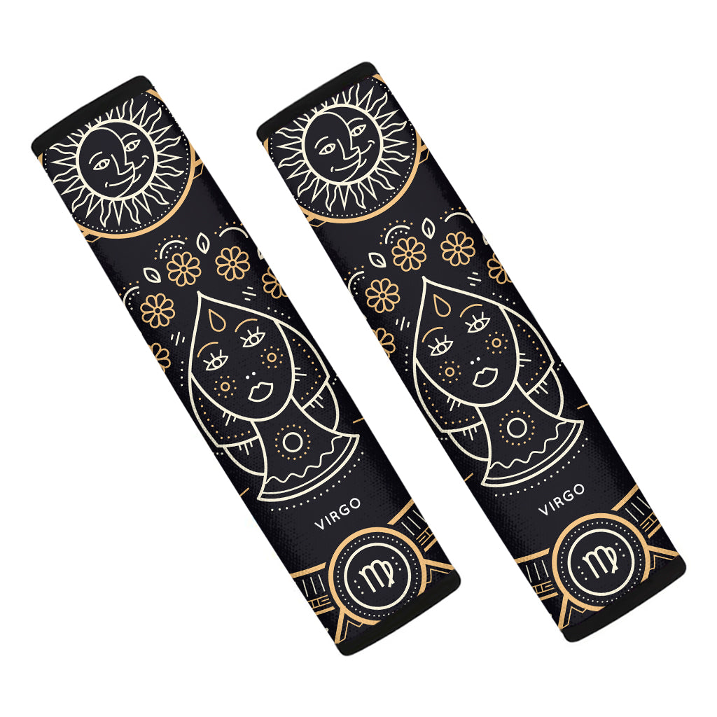 Vintage Virgo Zodiac Sign Print Car Seat Belt Covers