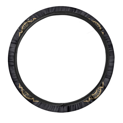 Vintage Virgo Zodiac Sign Print Car Steering Wheel Cover