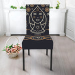 Vintage Virgo Zodiac Sign Print Dining Chair Slipcover