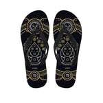 Vintage Virgo Zodiac Sign Print Flip Flops