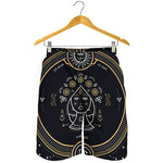 Vintage Virgo Zodiac Sign Print Men's Shorts