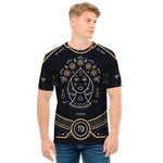 Vintage Virgo Zodiac Sign Print Men's T-Shirt