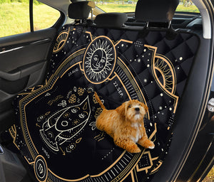 Vintage Virgo Zodiac Sign Print Pet Car Back Seat Cover