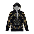 Vintage Virgo Zodiac Sign Print Pullover Hoodie