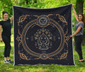 Vintage Virgo Zodiac Sign Print Quilt