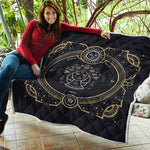 Vintage Virgo Zodiac Sign Print Quilt