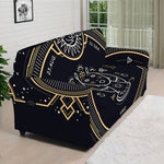 Vintage Virgo Zodiac Sign Print Sofa Cover
