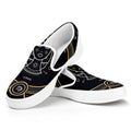 Vintage Virgo Zodiac Sign Print White Slip On Sneakers