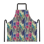 Vintage Watercolor Feather Print Apron