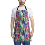 Vintage Watercolor Feather Print Apron