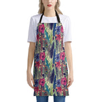 Vintage Watercolor Feather Print Apron