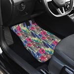 Vintage Watercolor Feather Print Front Car Floor Mats