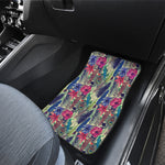 Vintage Watercolor Feather Print Front Car Floor Mats