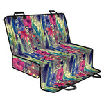 Vintage Watercolor Feather Print Pet Car Back Seat Cover