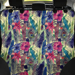 Vintage Watercolor Feather Print Pet Car Back Seat Cover