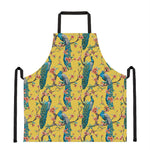 Vintage Watercolor Peacock Print Apron