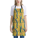 Vintage Watercolor Peacock Print Apron