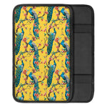 Vintage Watercolor Peacock Print Car Center Console Cover
