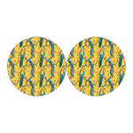 Vintage Watercolor Peacock Print Car Coasters