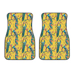Vintage Watercolor Peacock Print Front Car Floor Mats