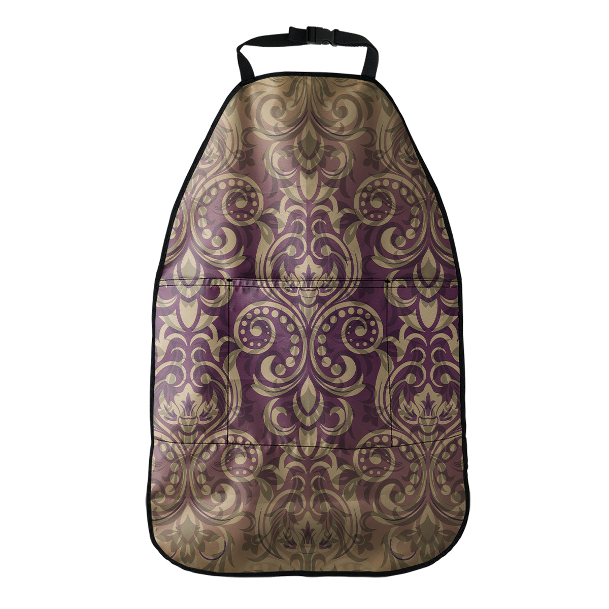 Vintage Western Damask Floral Print Car Seat Organizers
